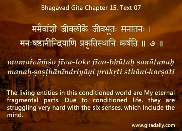 Bhagavad-Gita-Chapter-15-Text-07 | Begin each day enriched with nuggets ...